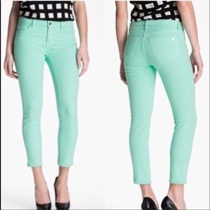 Kate Spade Mint Green ‘Play Hooky’ Crop Jeans